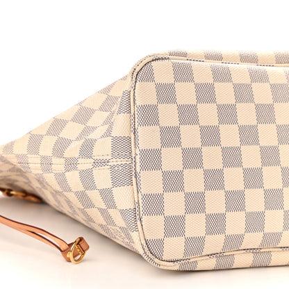 Louis Vuitton Damier Azur Neo Neverfull MM Rose Ballerine 10 of 12