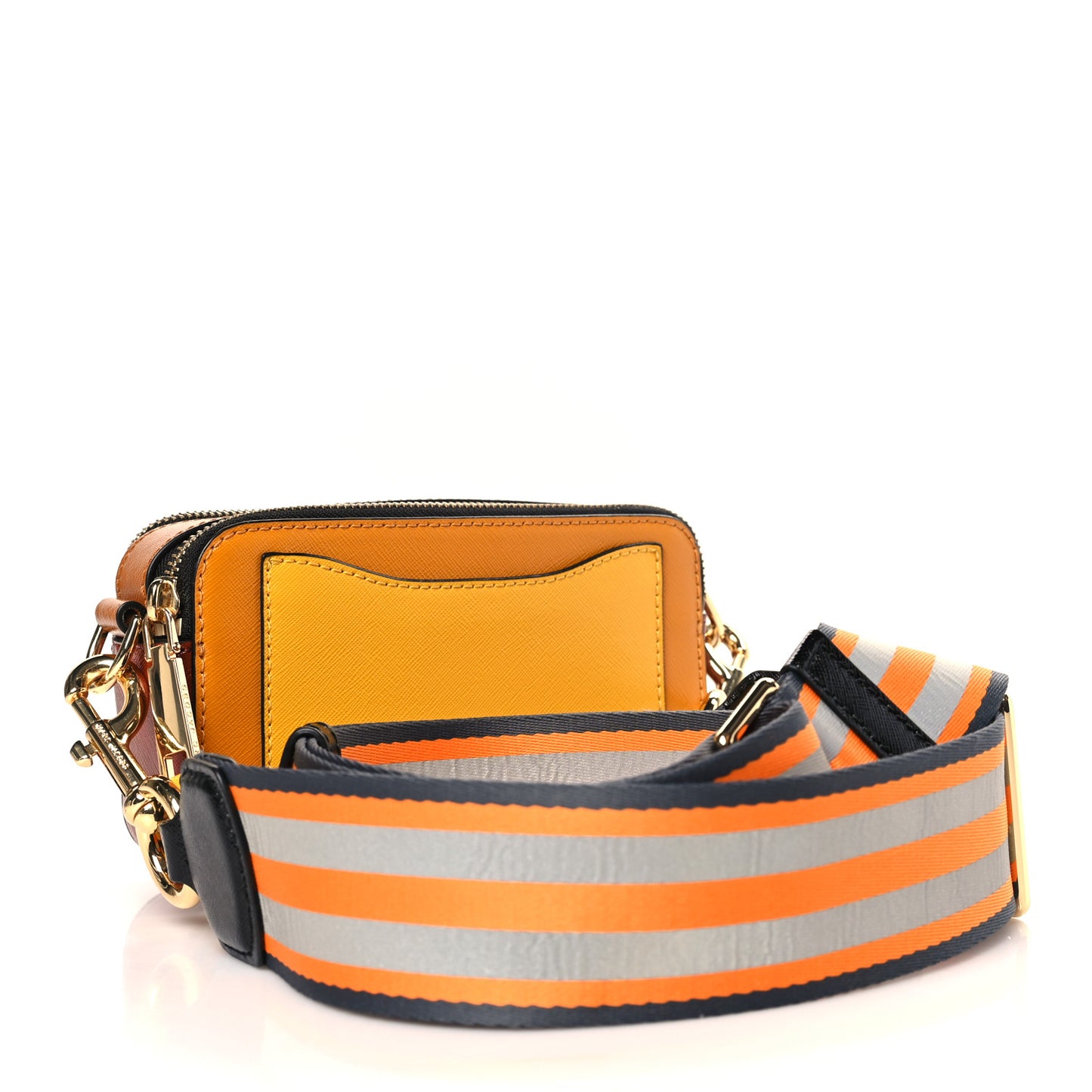 Saffiano Small Snapshot Camera Bag Yellow Multi