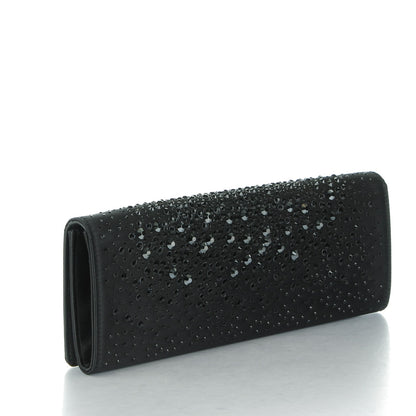 Gucci Satin Crystal Clutch Black 3 of 7