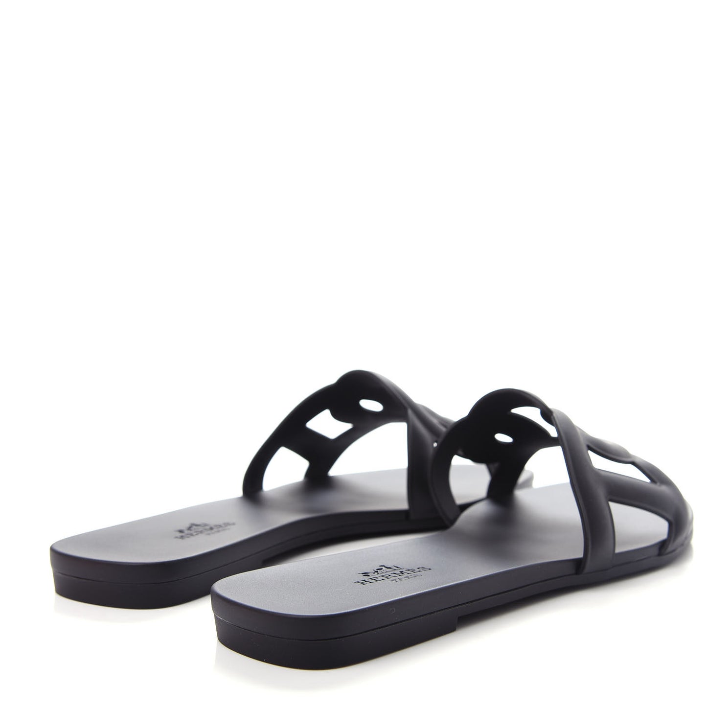 Rubber Aloha Sandals 36 Black