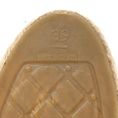 Chanel Calfskin CC Espadrille Mules 39 Black 6 of 10