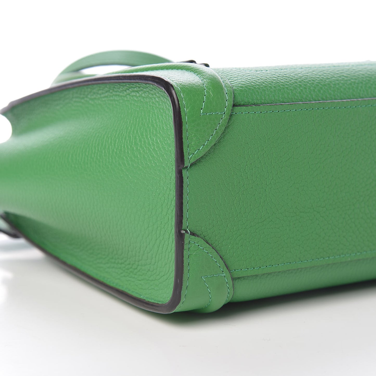 Drummed Calfskin Nano Luggage Mint
