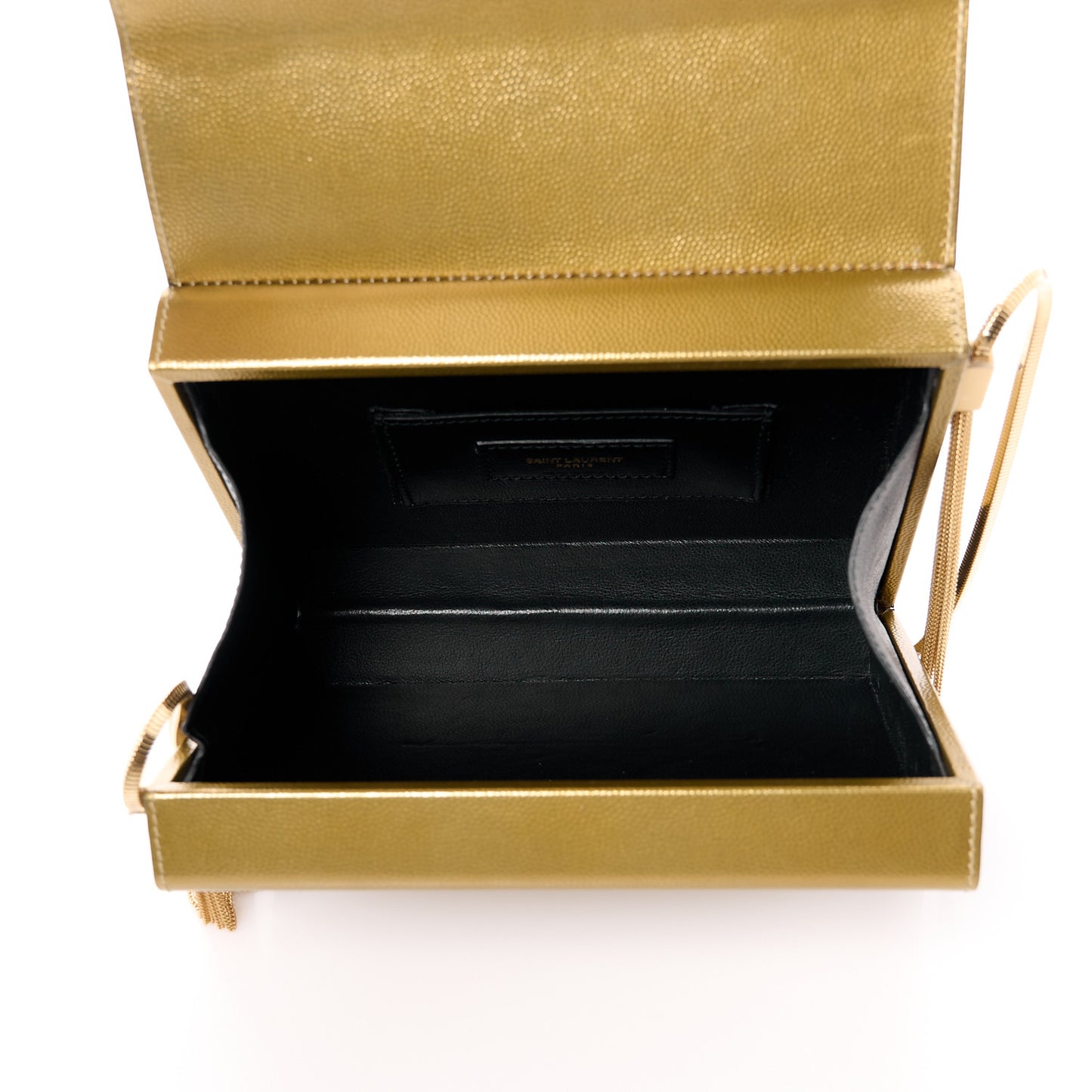Grain De Poudre Monogram Small Kate Slide Chain Crossbody Box Bag Gold
