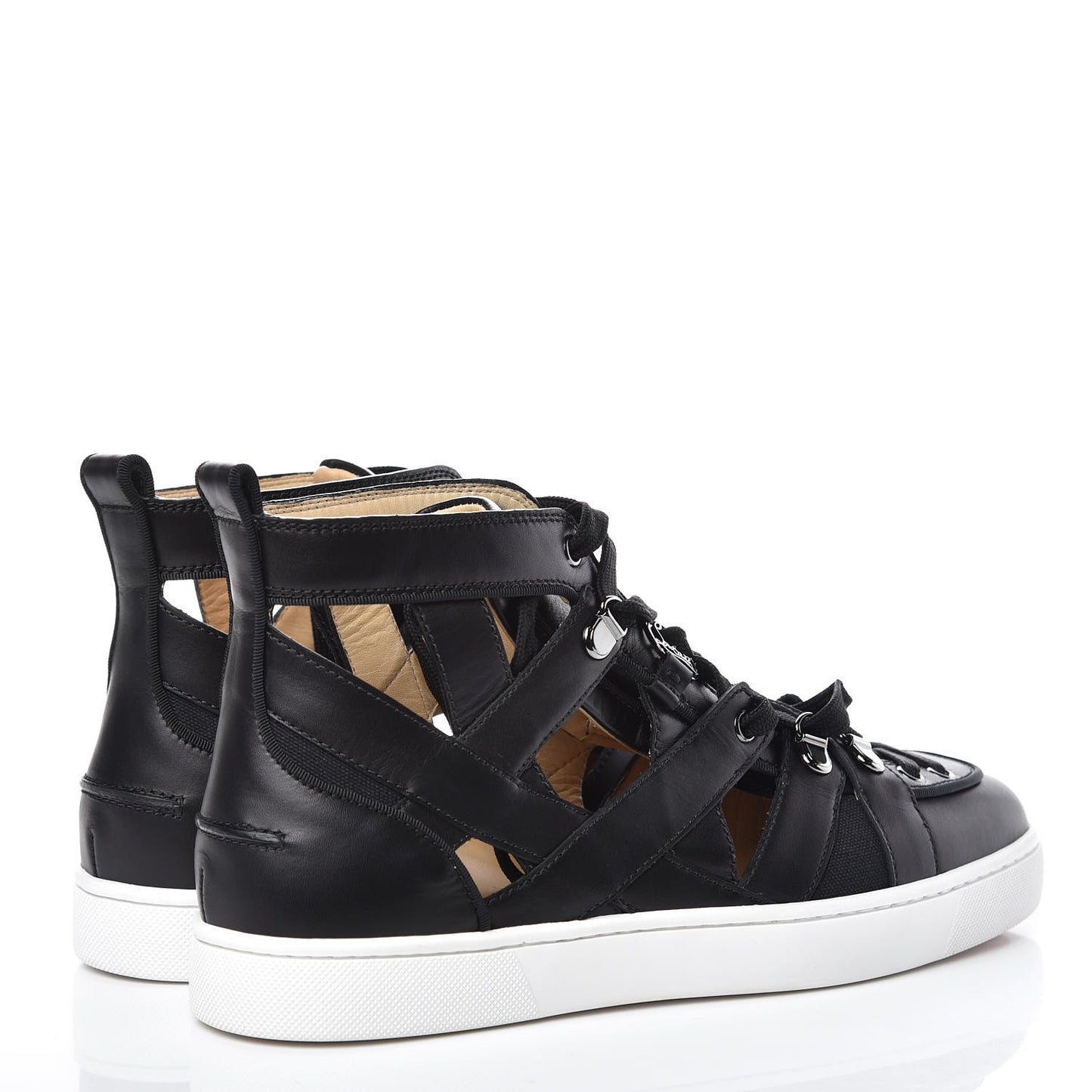 Calfskin Mens Azzedingue Sneakers 42 Black