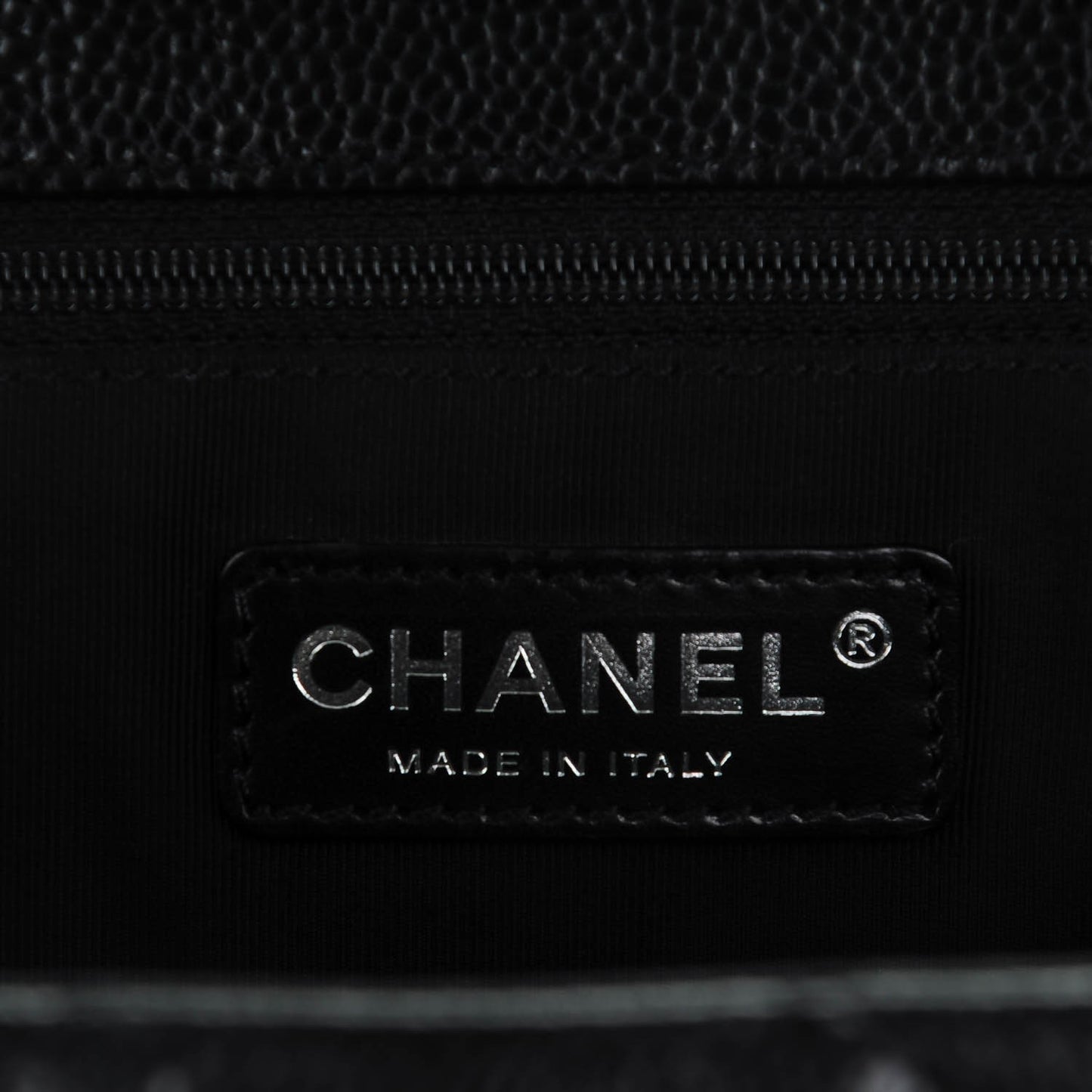 Caviar Quilted Grand Shopping Tote GST Black