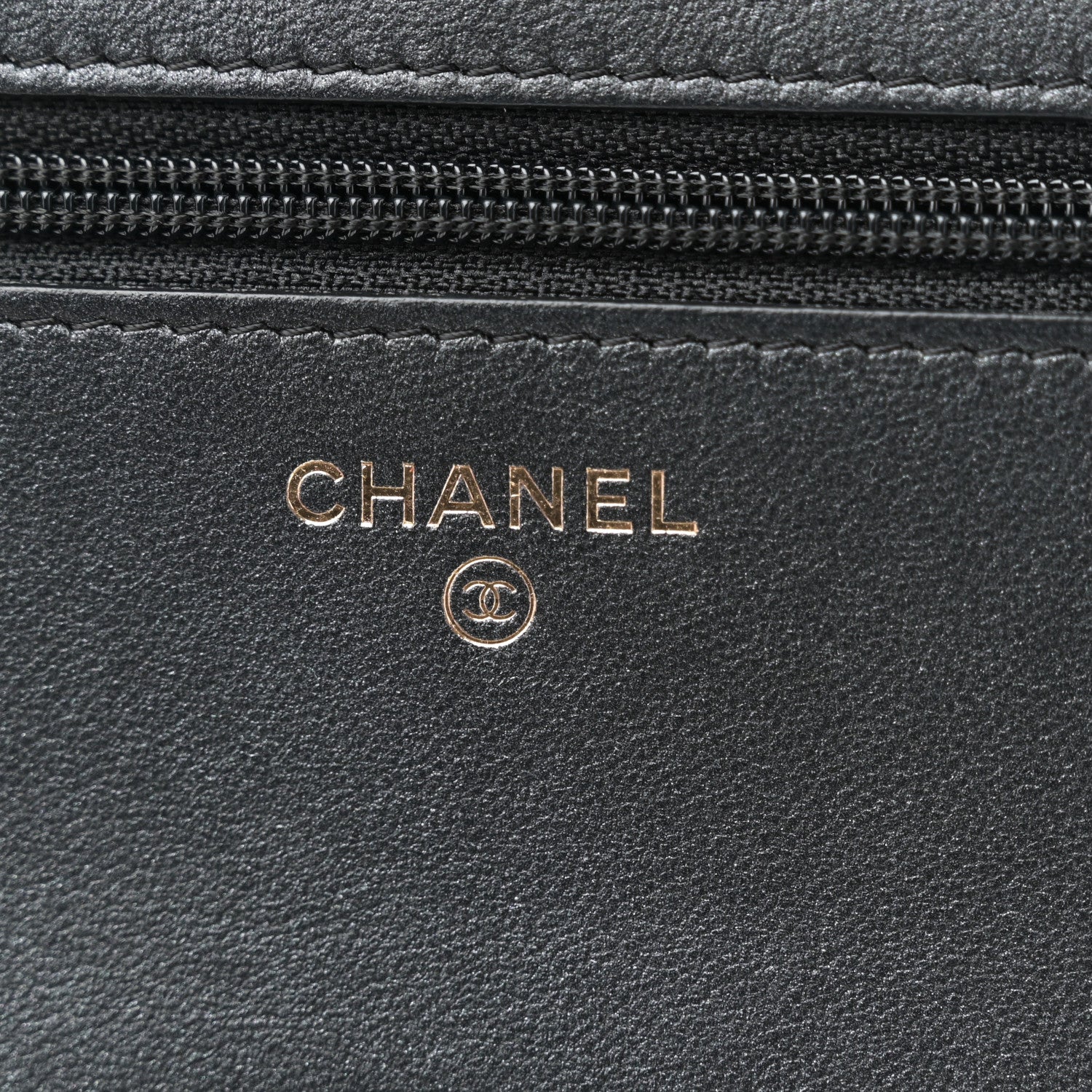 Chanel Iridescent Lambskin Quilted Pearl Wallet On Chain WOC Black 7 of 11