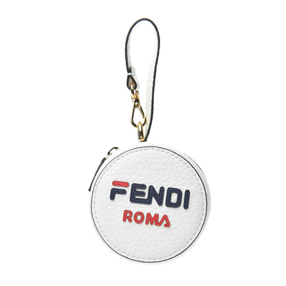 Fendi X FILA Calfskin Mania Backpack Help Bag Charm White Blueberry Multicolor 1 of 10