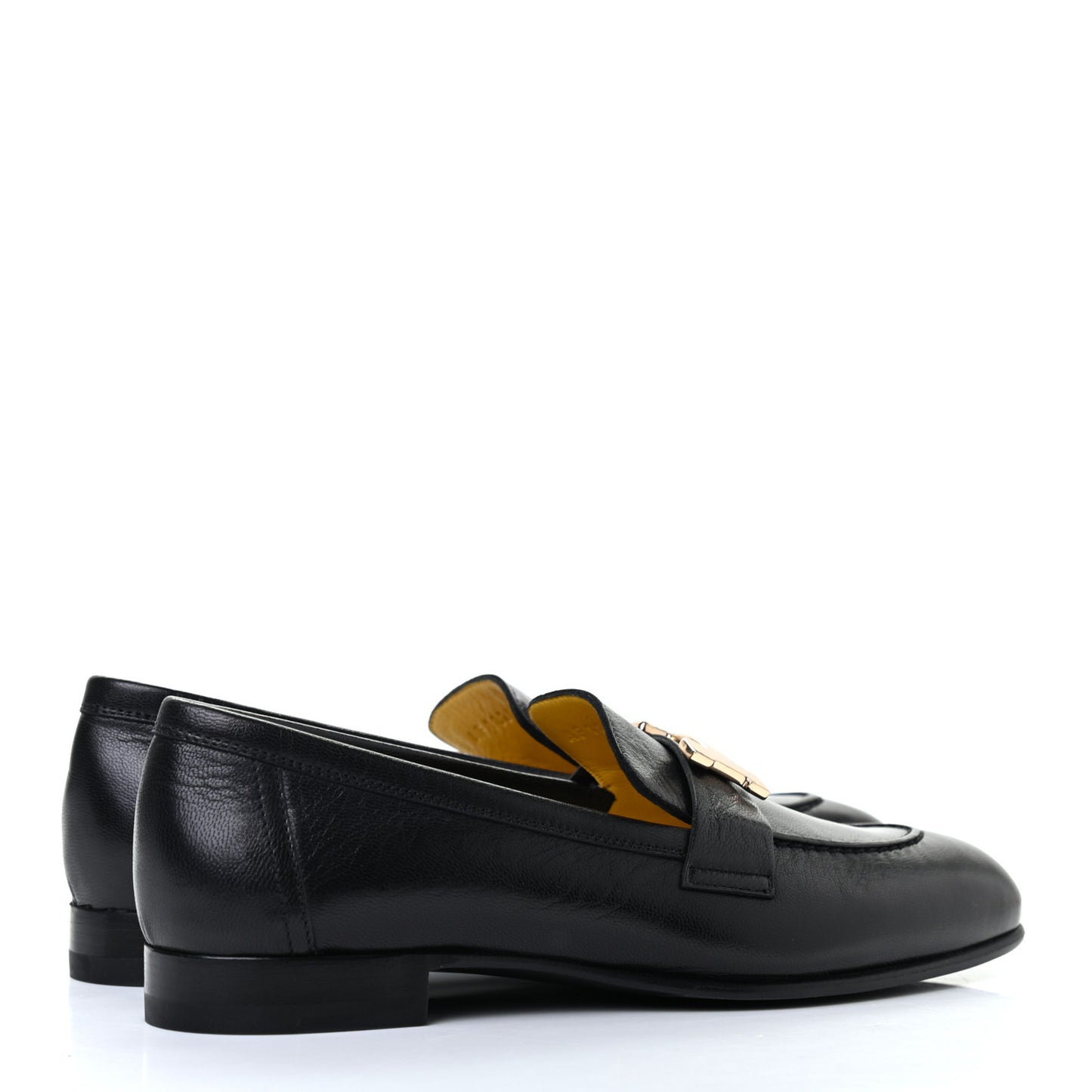 Goatskin Womens Paris Loafers 35 Black