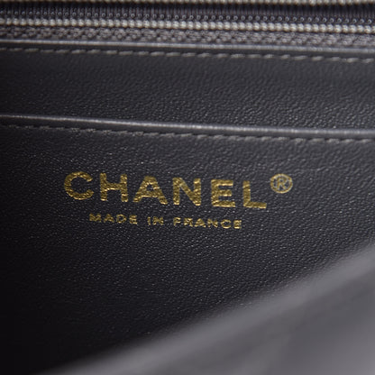 Chanel Lambskin Quilted Mini Square Flap Dark Grey 6 of 18