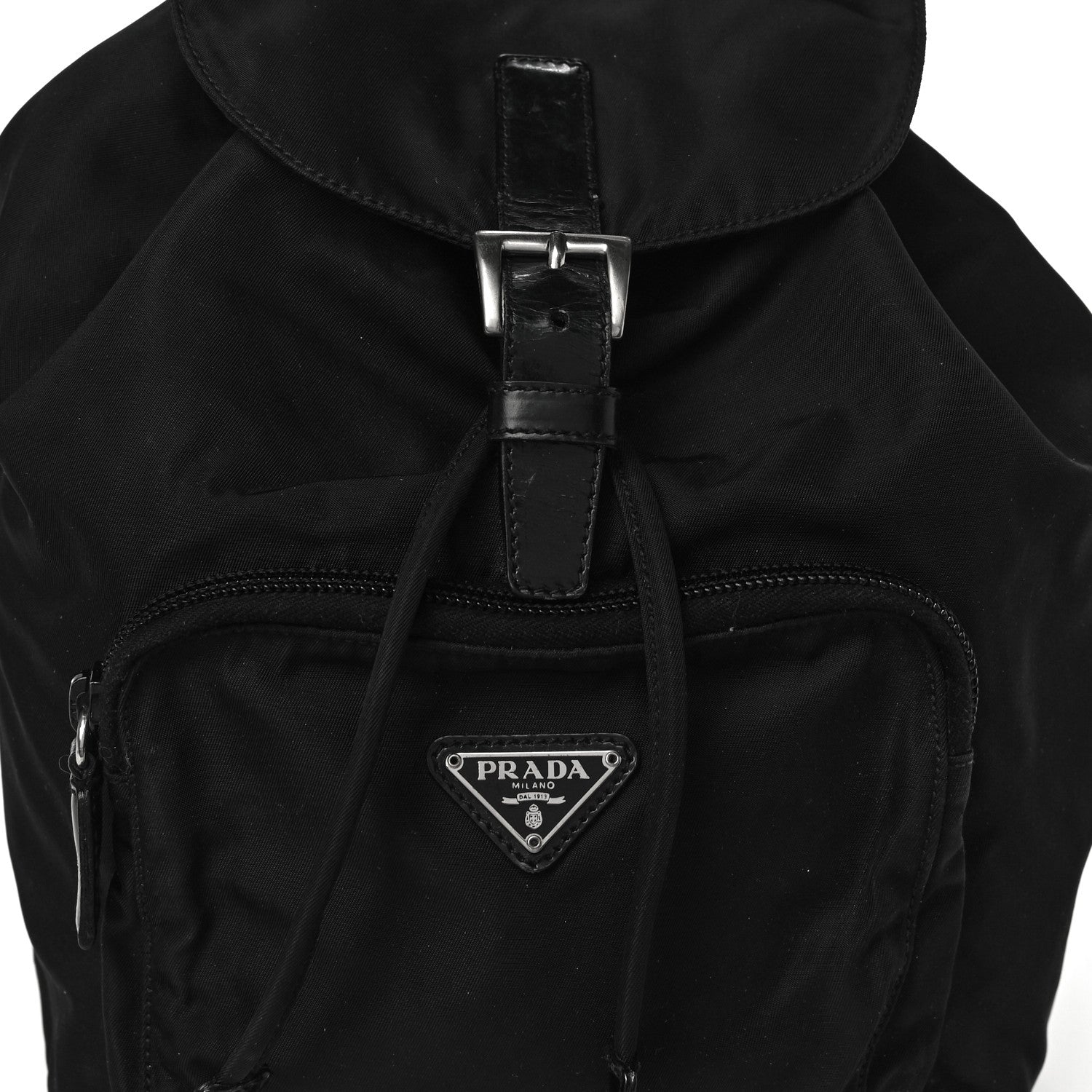 Prada Nylon Vela Mini Cinch Backpack Black 7 of 12