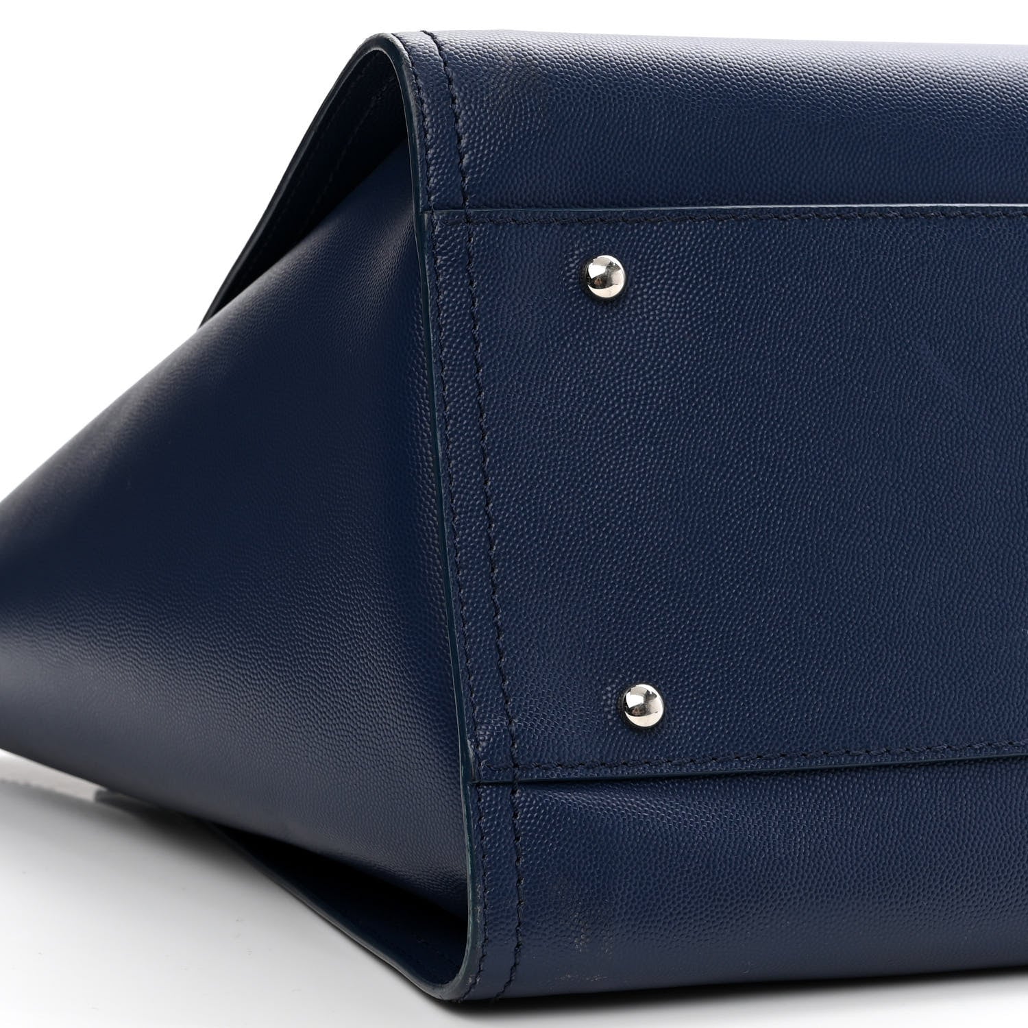 Chanel Caviar Medium Studded Deauville Tote Blue 8 of 9
