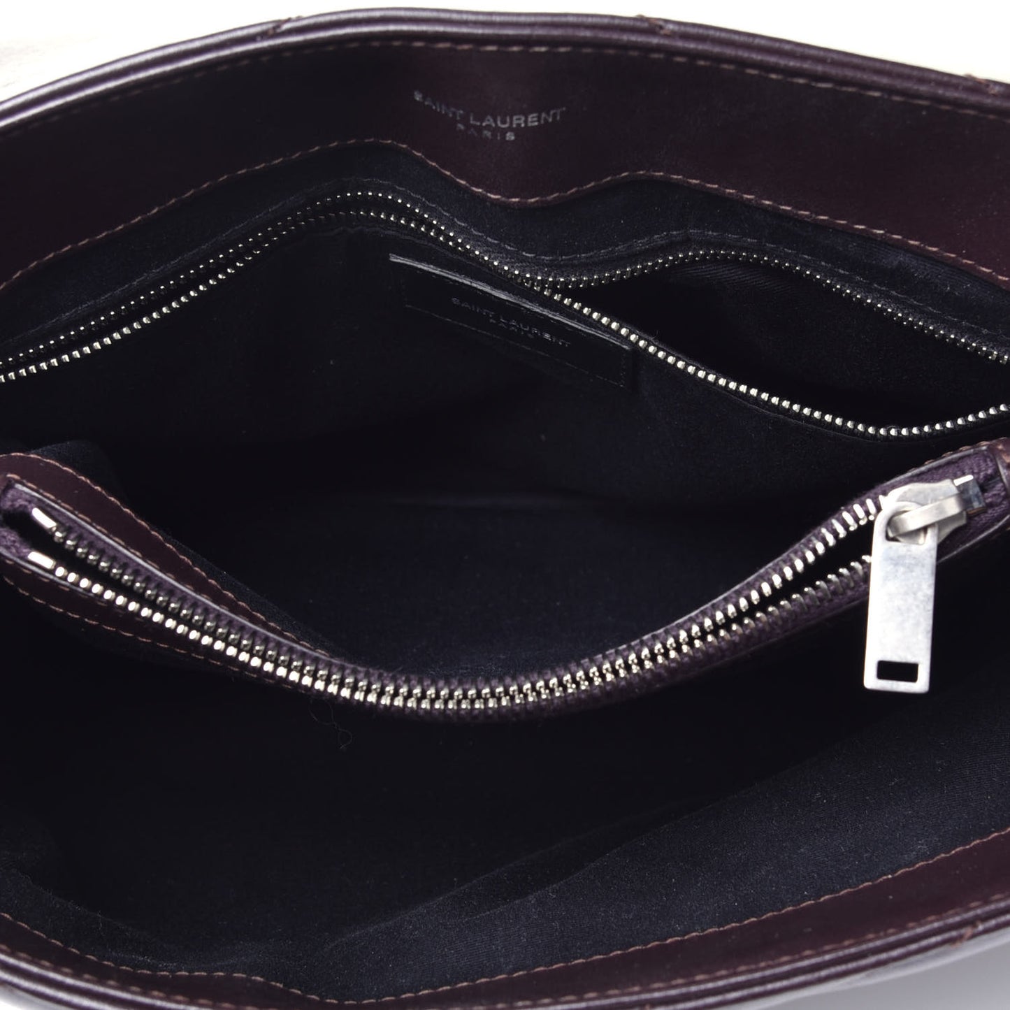 Calfskin Y Quilted Monogram Medium Loulou Chain Satchel Amaranto