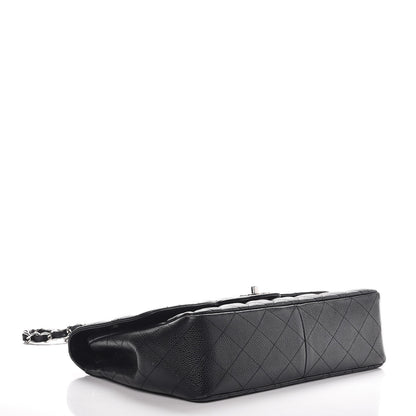 Chanel Caviar Quilted Jumbo Single Flap Black 4 of 10