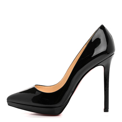 Christian Louboutin Patent Pigalle Plato 100 Pumps 36.5 Black 1 of 8