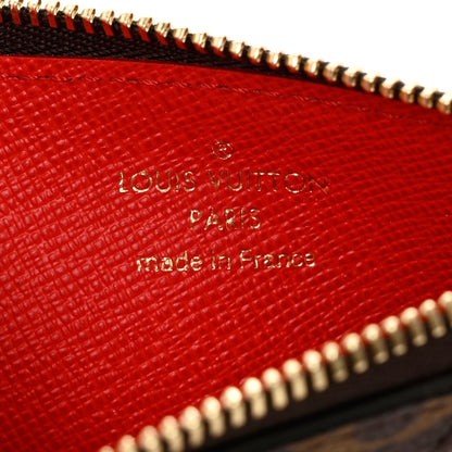 Louis Vuitton Monogram Zipped Romy Card Holder Red 6 of 7