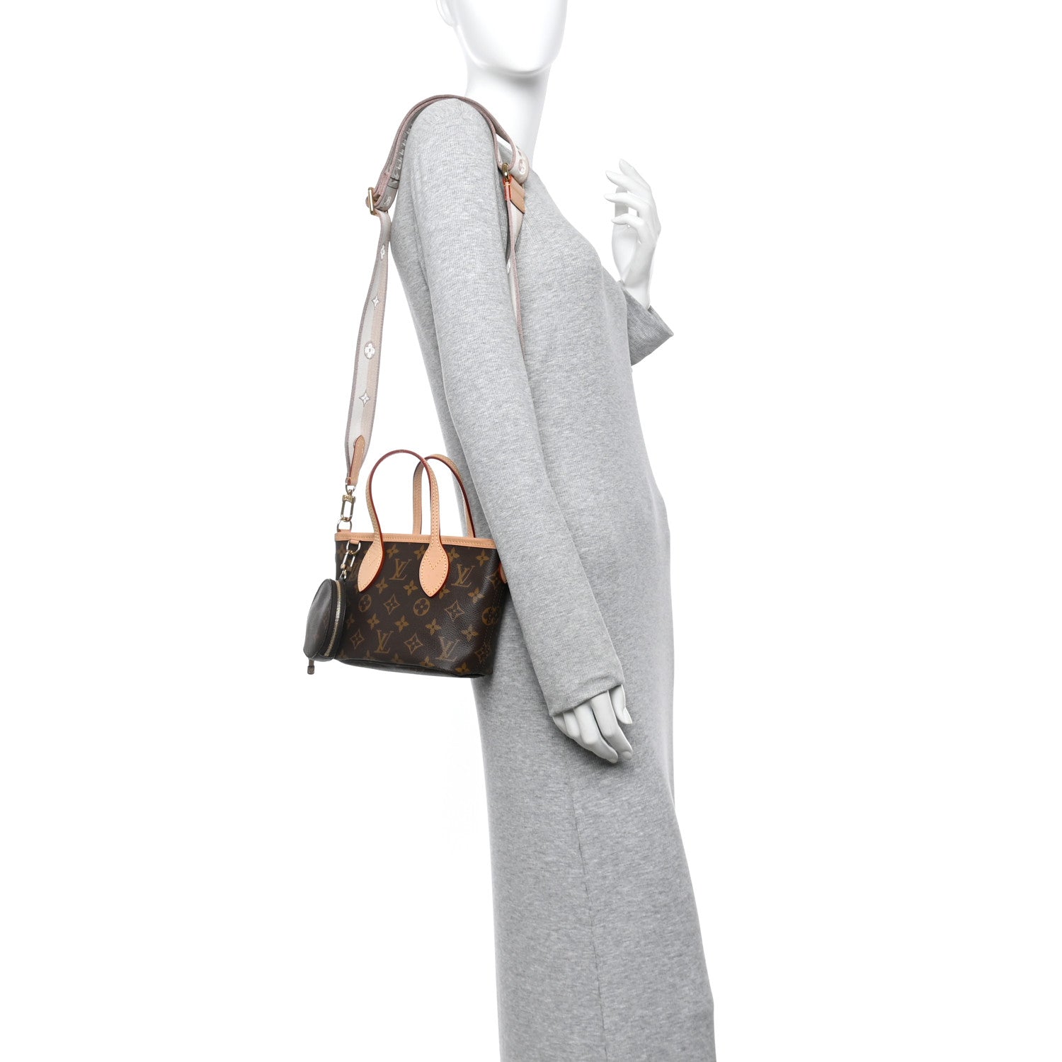 Louis Vuitton Monogram Neverfull BB Beige 3 of 16