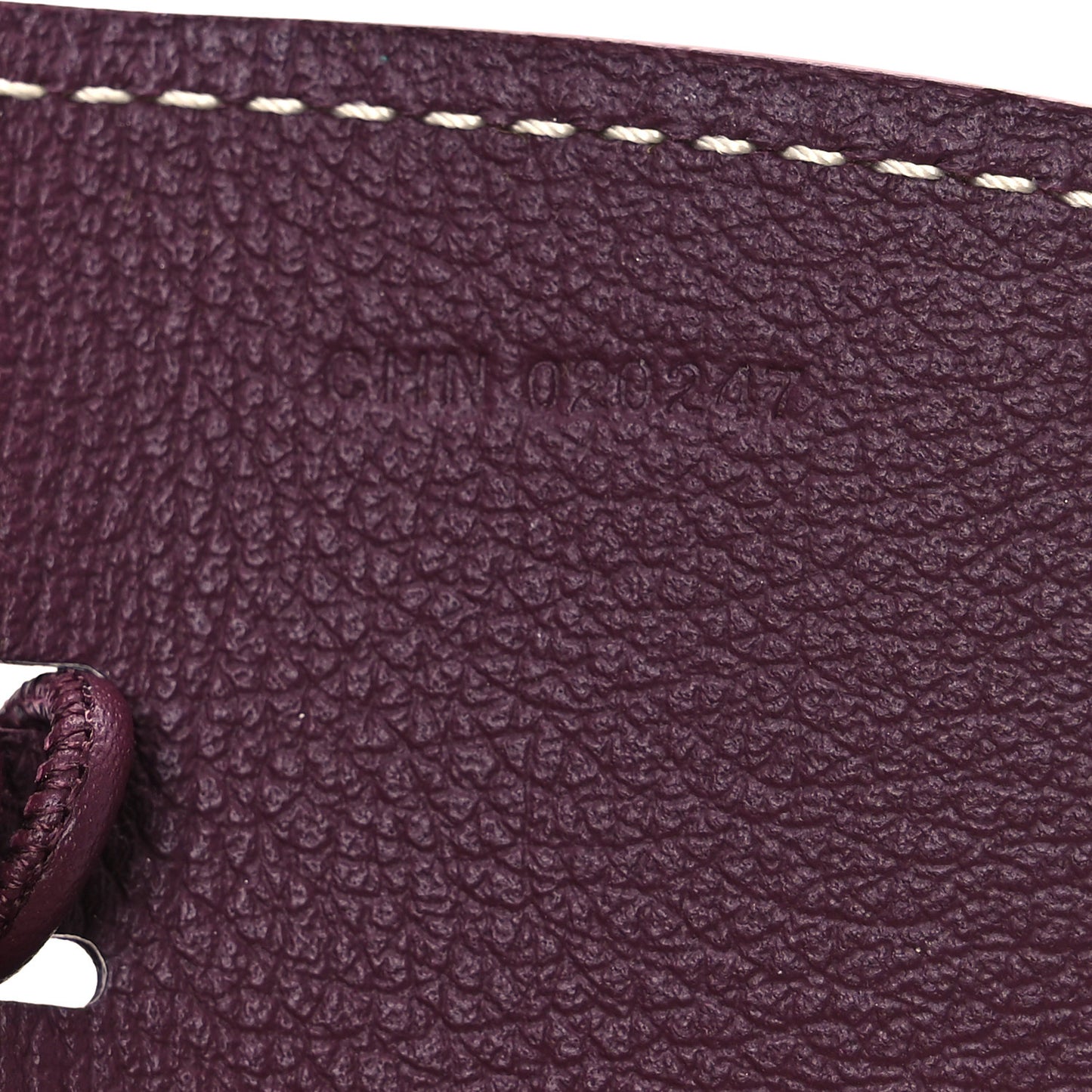 Calfskin Bag Clip Bordeaux