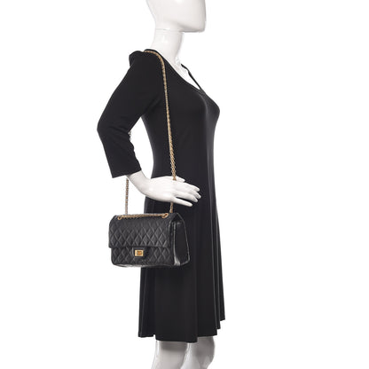 Chanel Aged Calfskin Quilted 2.55 Reissue 225 Flap Black 2 of 12