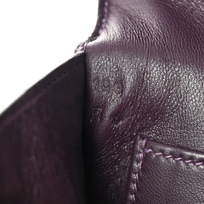 Hermes Shiny Alligator Verrou Elan Clutch Amethyst 7 of 11