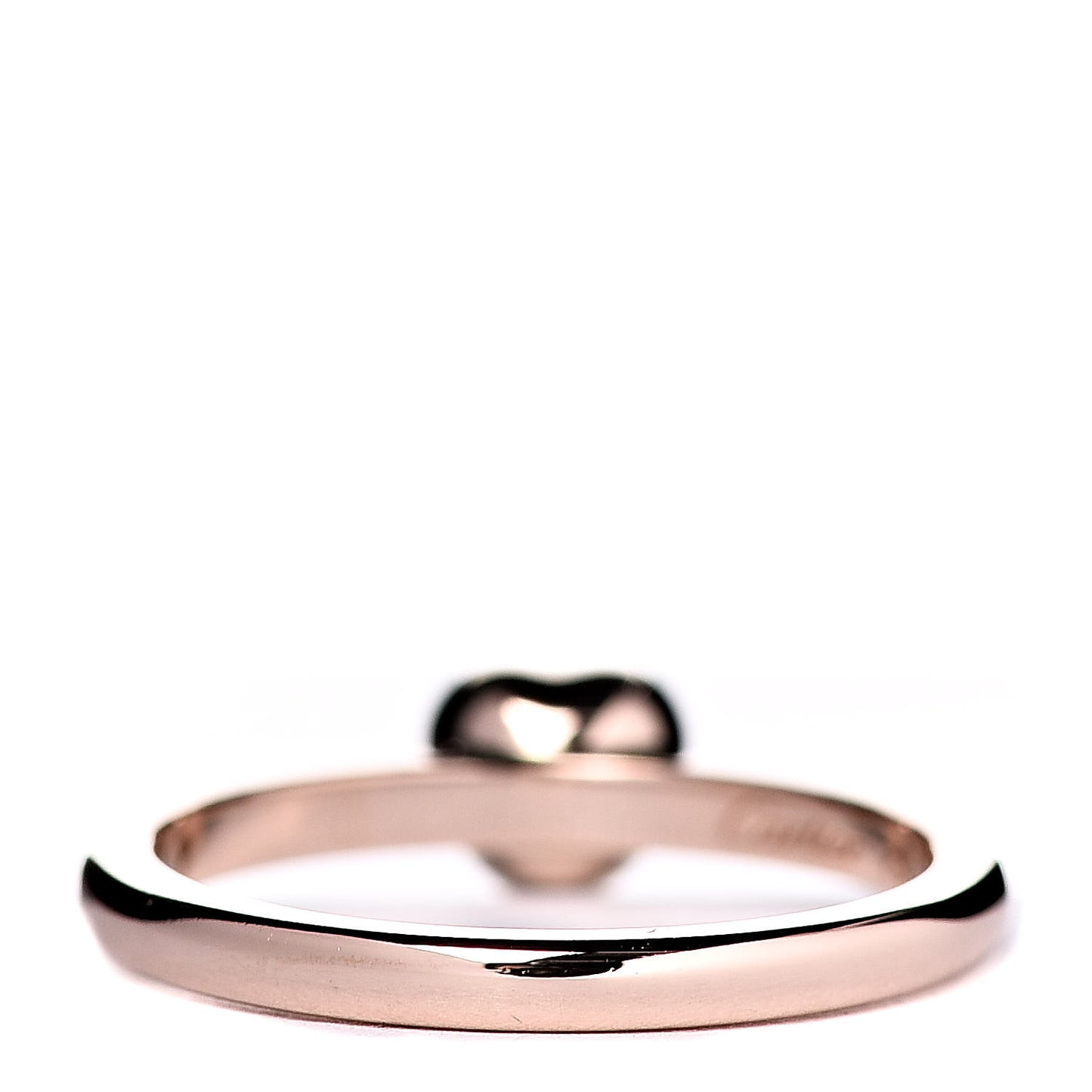 18K Pink Gold Diamond D'Amour Heart Ring 48 4.5