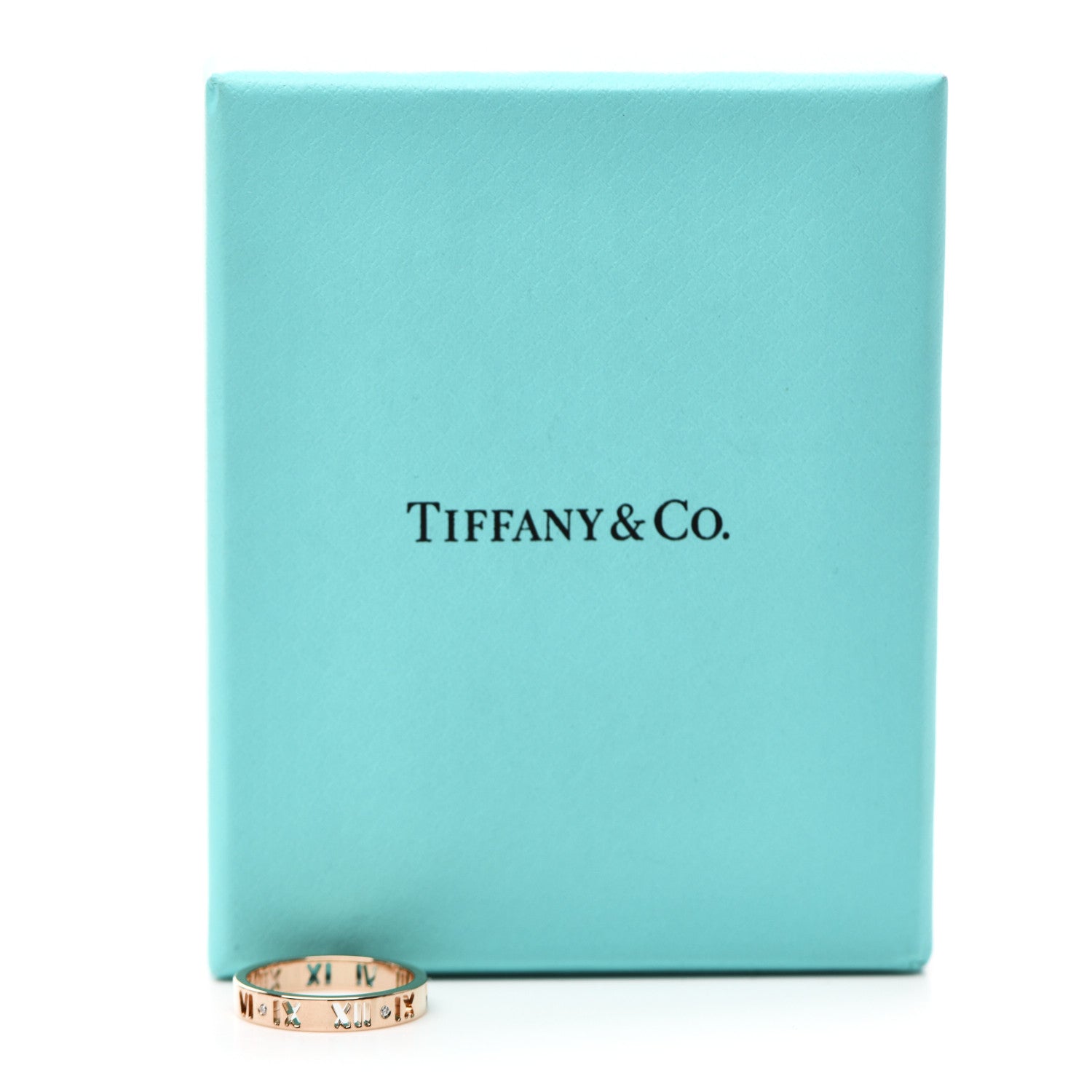Tiffany 18K Rose Gold Diamond Atlas Pierced Ring 54 6.75 5 of 5