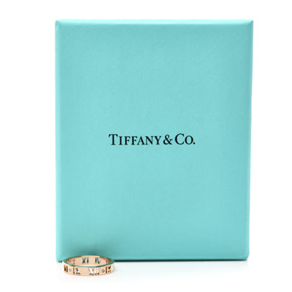 Tiffany 18K Rose Gold Diamond Atlas Pierced Ring 54 6.75 5 of 5