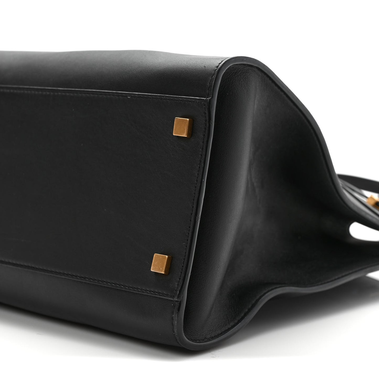 Calfskin Medium Manhattan Shopper Tote Black