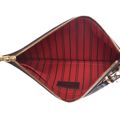 Louis Vuitton Damier Ebene Neverfull MM GM Pochette 5 of 9