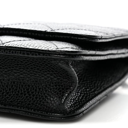 Chanel Caviar Quilted Wallet on Chain WOC Black 12 of 13