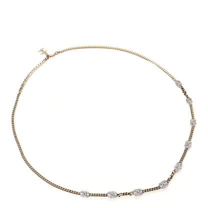 Chanel Crystal CC Chain Links Belt Gold Silver 1 of 5