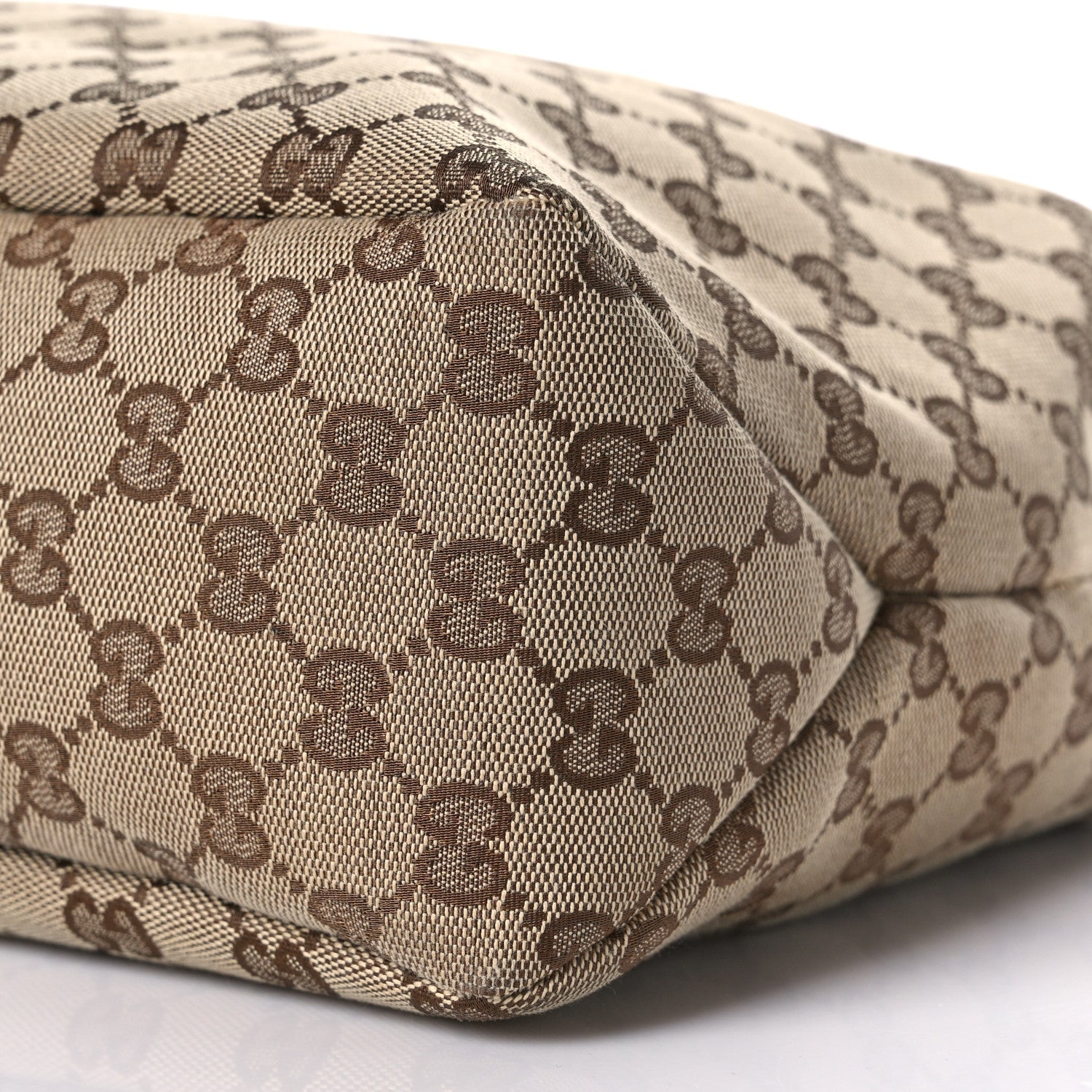 Gucci Monogram Medium Horsebit Chain Hobo Dark Brown 9 of 13