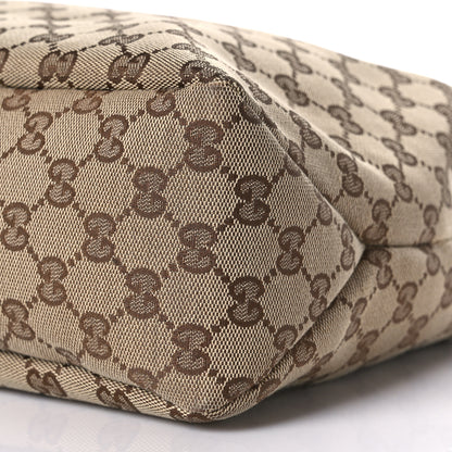 Gucci Monogram Medium Horsebit Chain Hobo Dark Brown 9 of 13