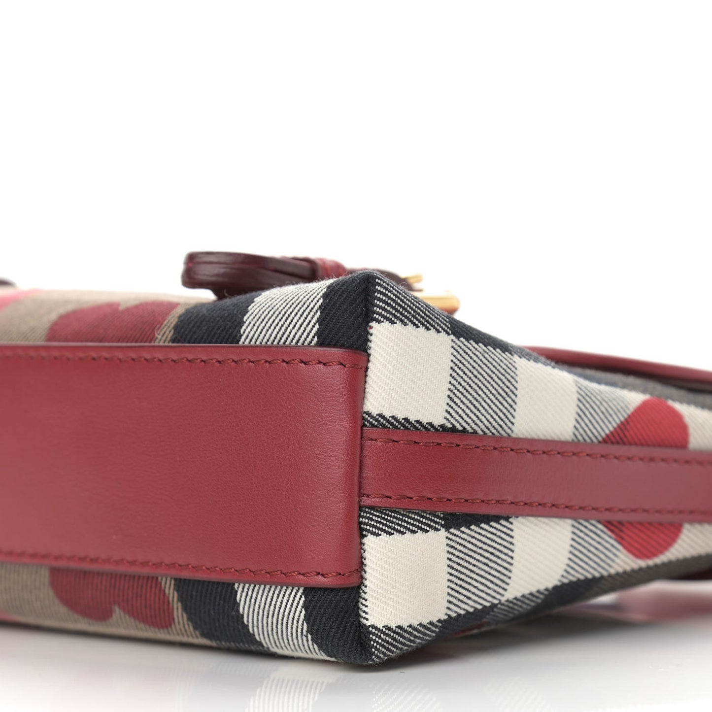 Horseferry Check Heart Print Crossbody Flap Parade Red