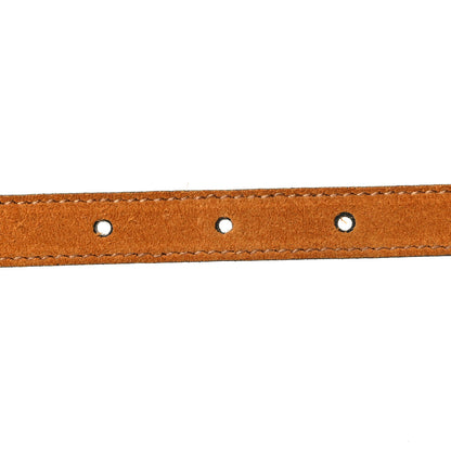 Gucci Suede Torchon Double G 15mm Belt 85 34 Vintage Sun Oil 3 of 7