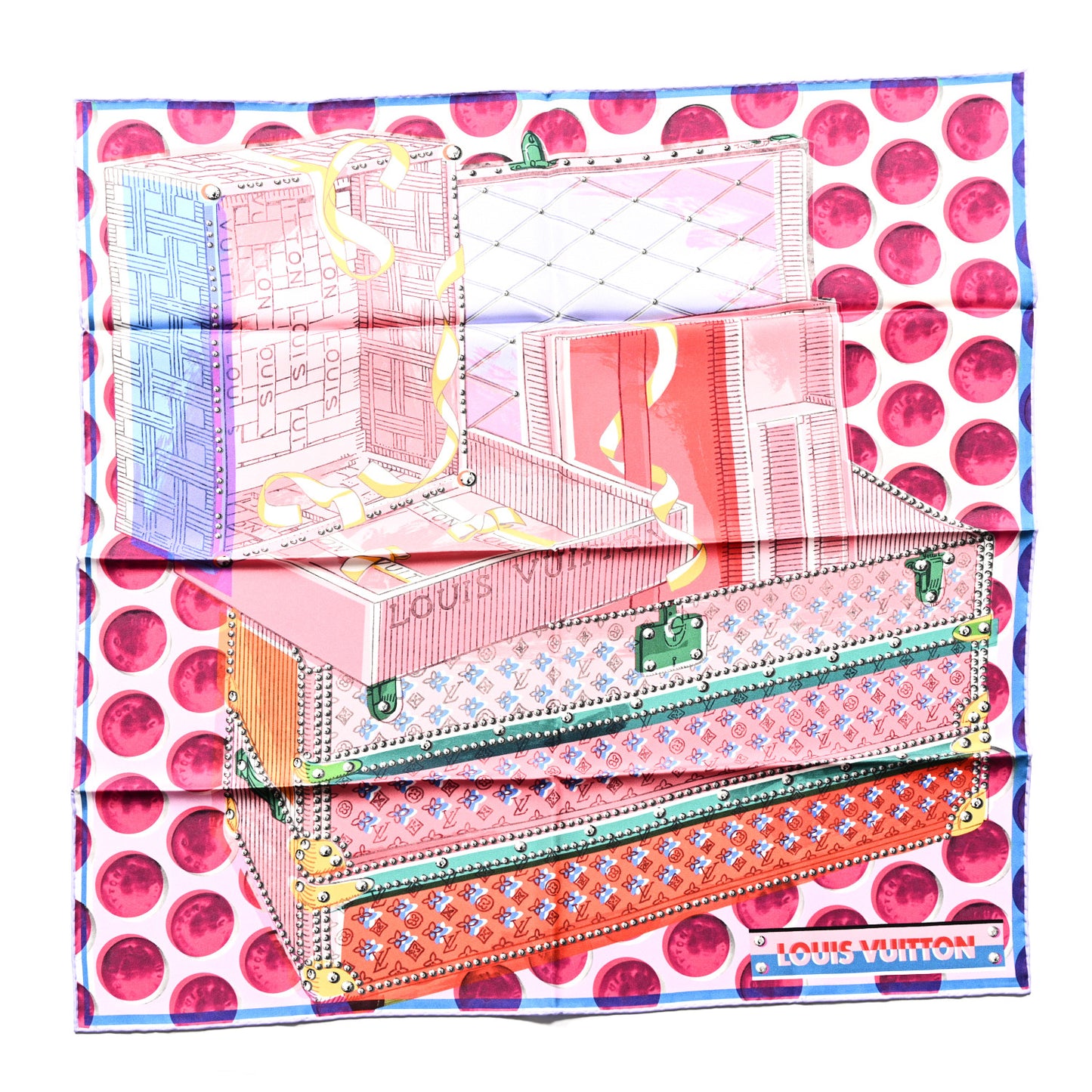 Silk Magic Malle Square Scarf 70 Pink