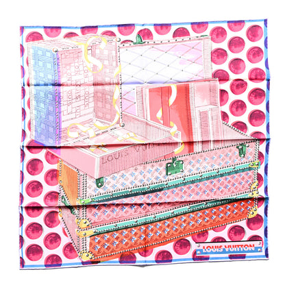 Louis Vuitton Silk Magic Malle Square Scarf 70 Pink 1 of 3