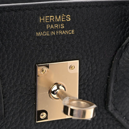 Hermes Togo Birkin 25 Black 6 of 11