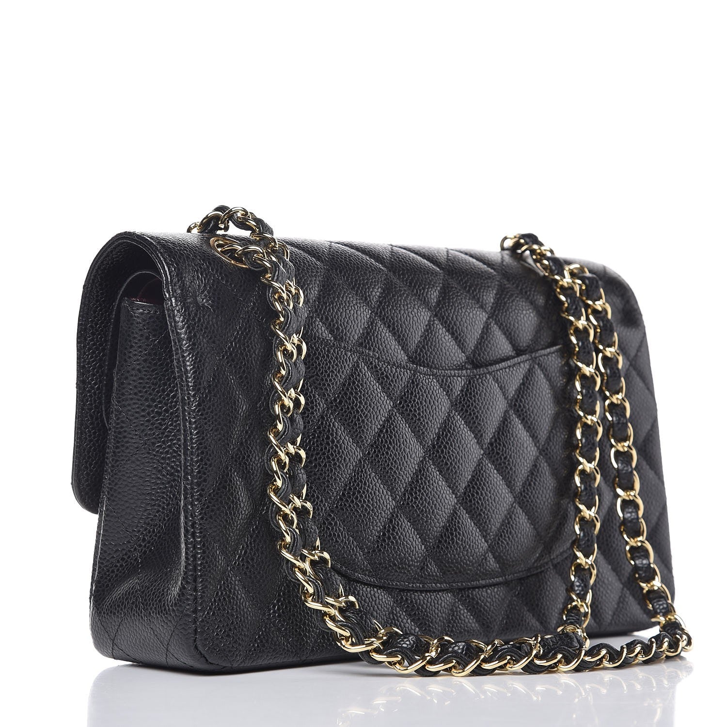 Chanel Caviar Quilted Medium Double Flap Black 4 of 8