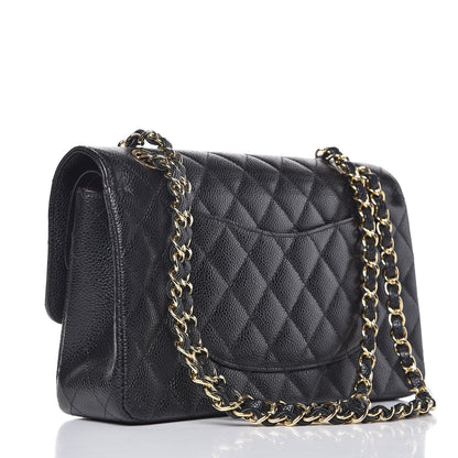 Chanel Caviar Quilted Medium Double Flap Black 4 of 8