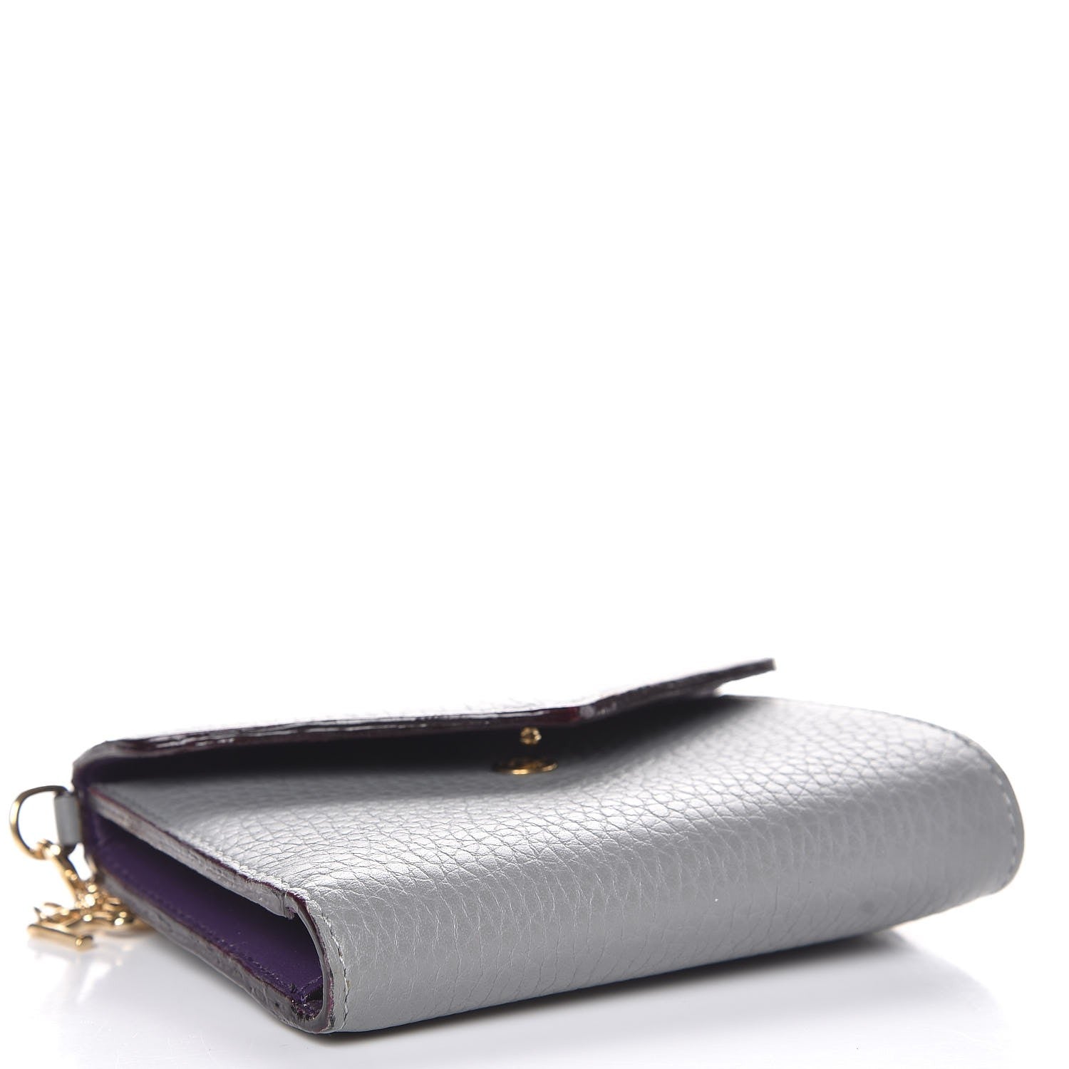 Christian Dior Bullcalf Diorissimo Medium Envelope Wallet Gris 5 of 8