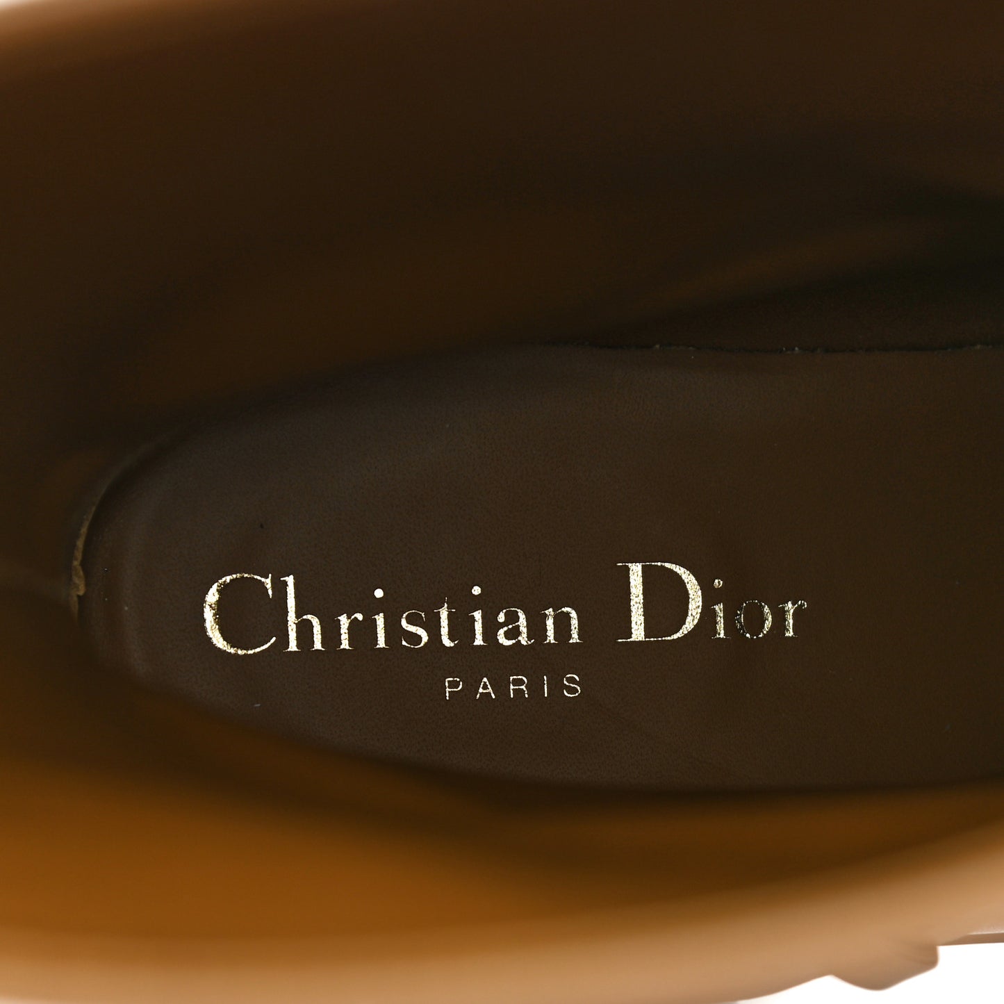 Calfskin Embossed Dior Quest 35mm Biker Boots 39 Natural