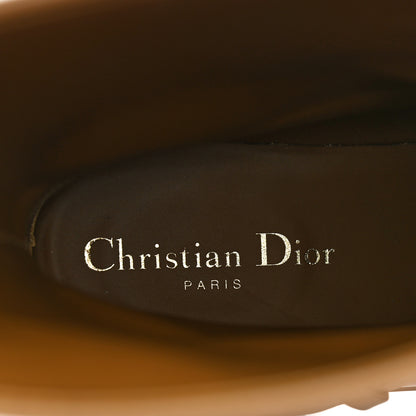 Christian Dior Calfskin Embossed Dior Quest 35mm Biker Boots 39 Natural 8 of 20