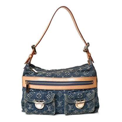 Louis Vuitton Monogram Denim Baggy PM Blue 1 of 12