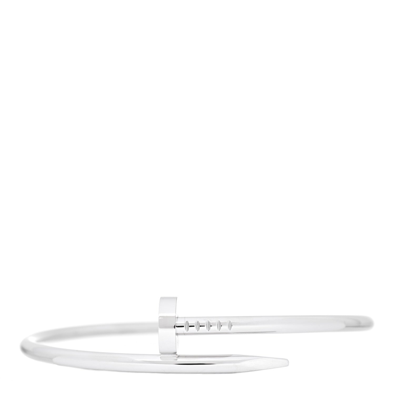 Cartier 18K White Gold Juste Un Clou Bracelet 18 1 of 4
