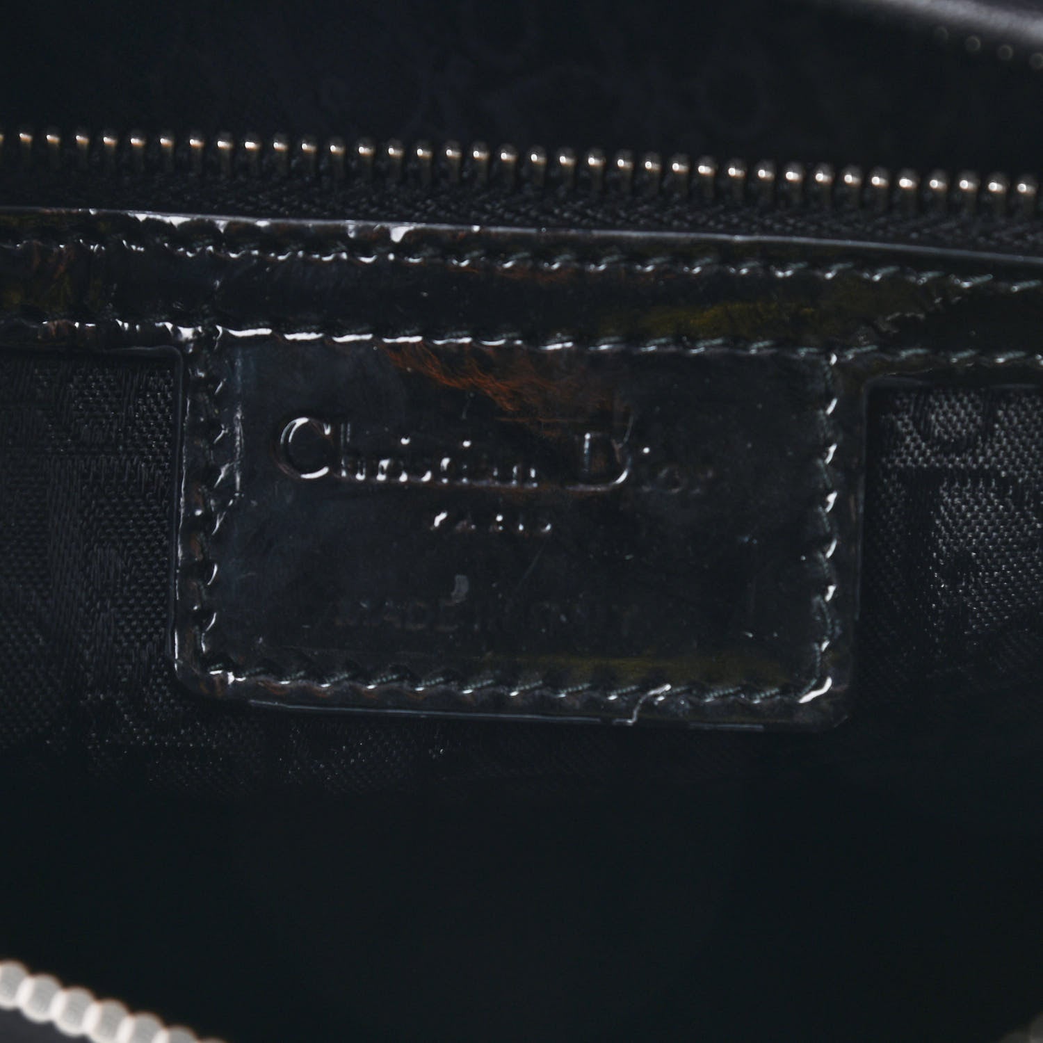 Christian Dior Patent Cannage Large Lady Dior Black 6 of 9