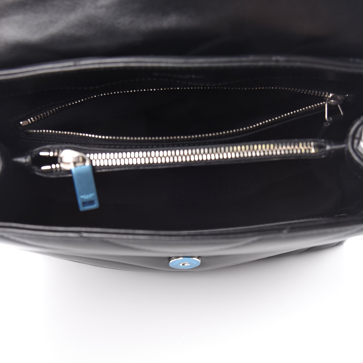 Saint Laurent Calfskin Y Quilted Monogram Medium Loulou Satchel Black 6 of 10