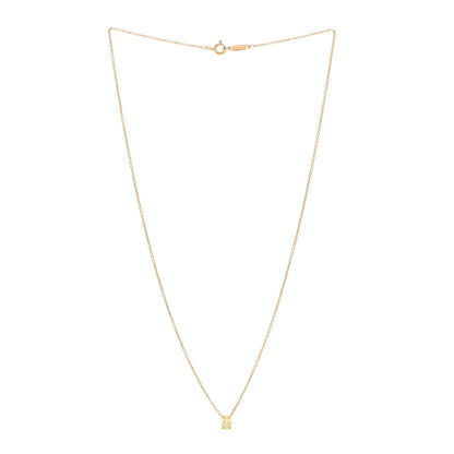 Tiffany 18K Yellow Gold Fancy Intense Yellow Diamond .40ct Oval Pendant Necklace 3 of 4