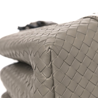 Bottega Veneta Nappa Intrecciato Snakeskin Small Flow Wave Tote Mink 7 of 18
