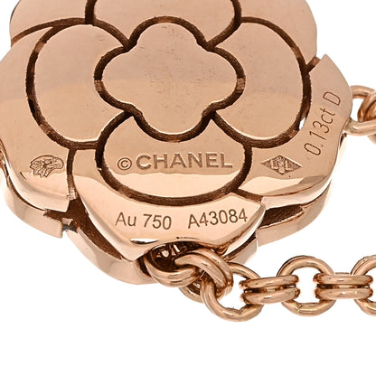 Chanel 18K Rose Gold Diamond Extrait de Camelia Bracelet 3 of 4