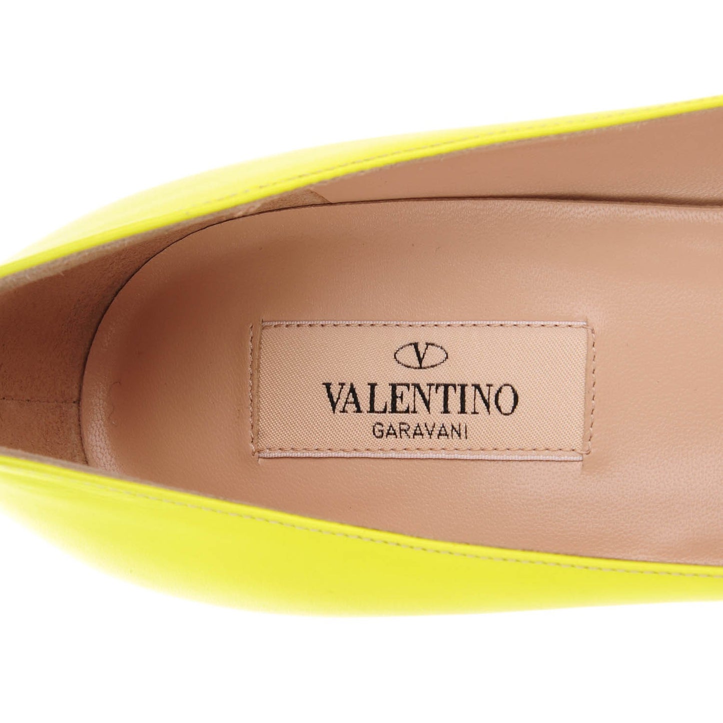 Matte Calfskin Rockstud New Plain 100mm Pumps 39 Yellow